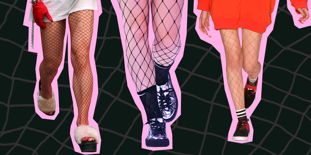 I love her pink fishnets very much